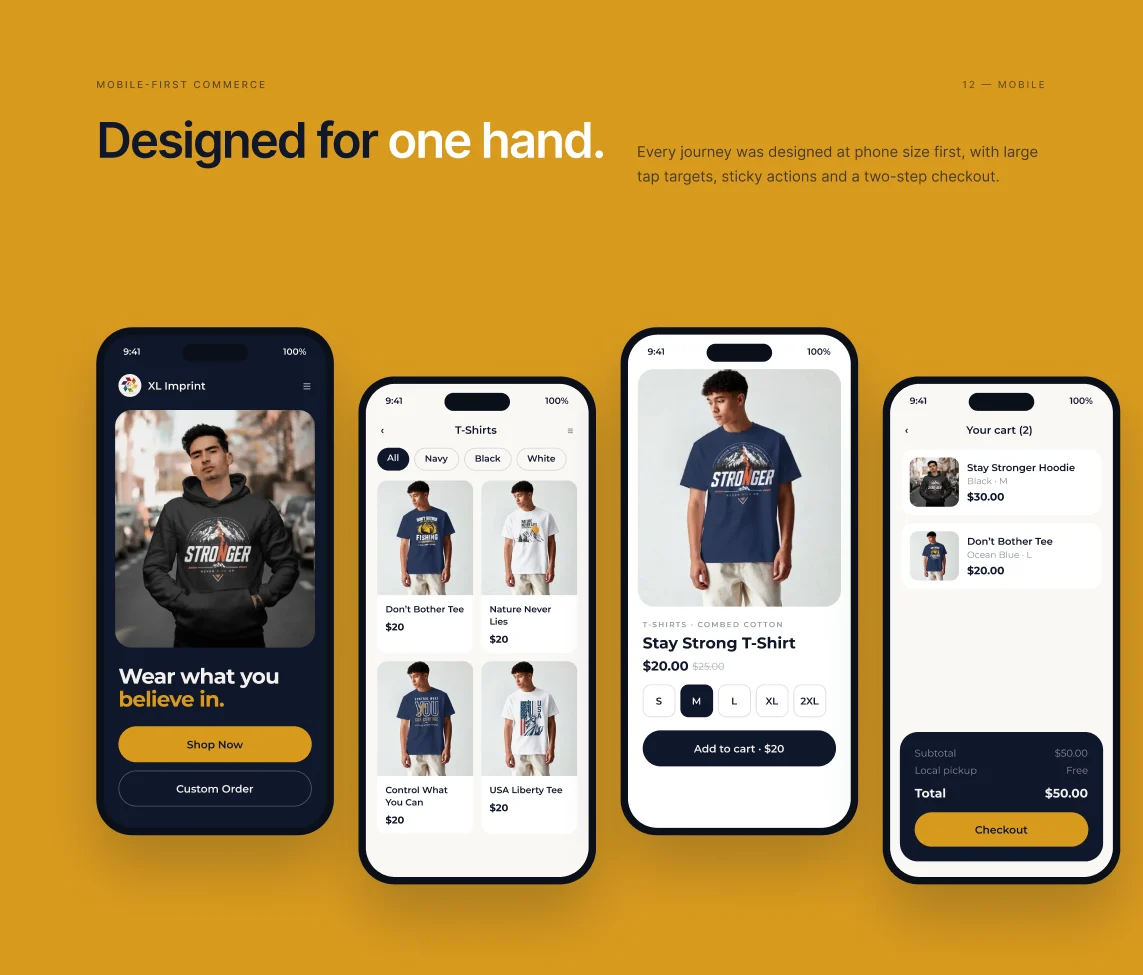 Mobile app screens designed by Soft Tech Gen