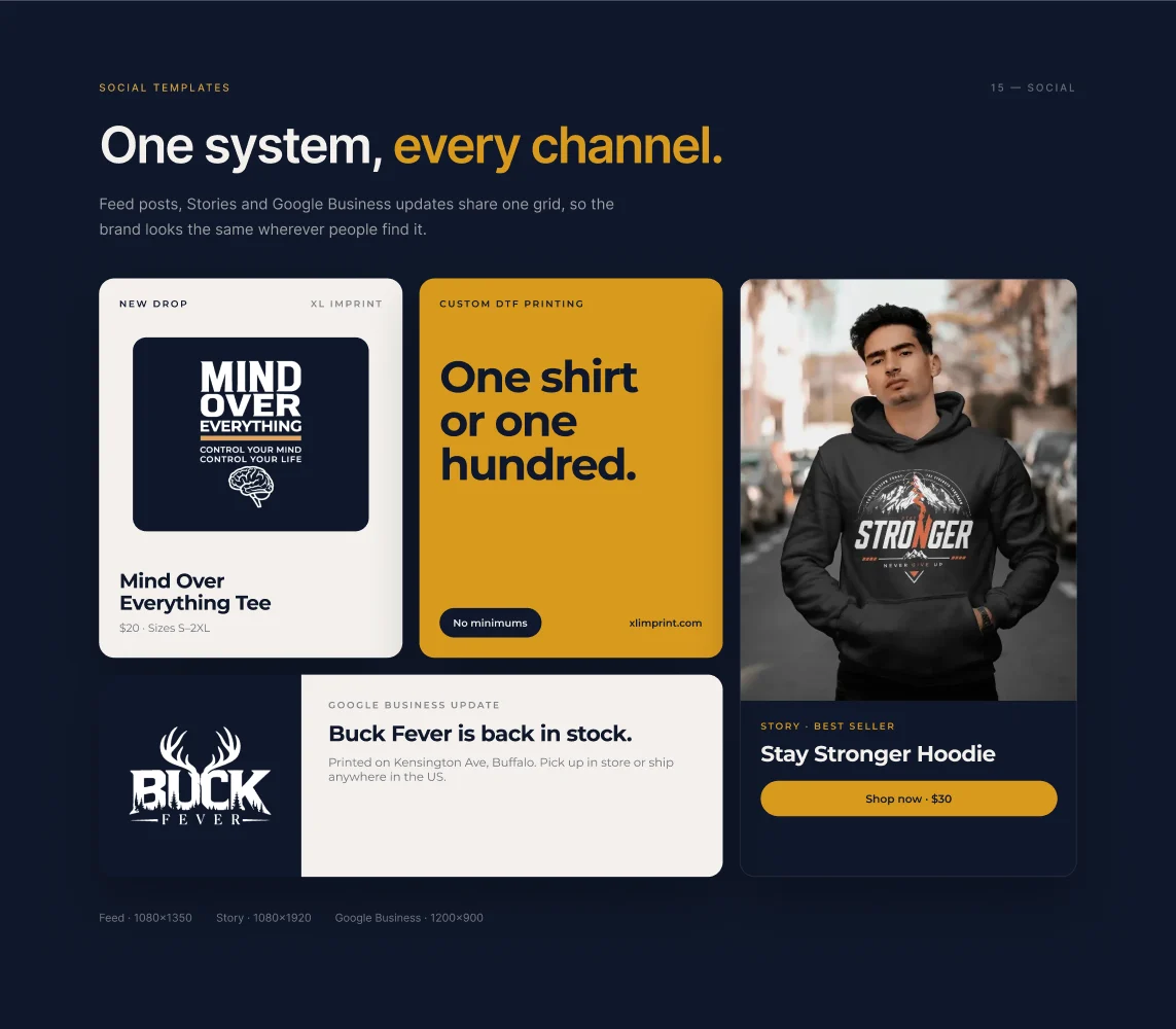 Social media templates designed by Soft Tech Gen